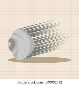 Space Meteorite theme element vector,eps