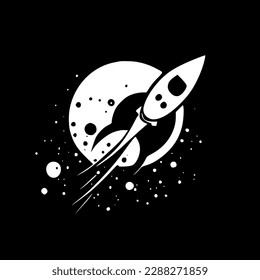 Space - Minimalist and Flat Logo - Vector illustration