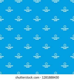Space mission pattern vector seamless blue repeat for any use