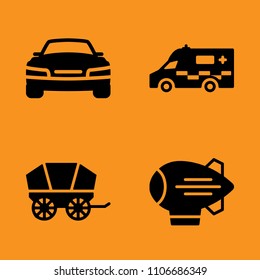 space, modern, illustration and drive icons set. Vector illustration for web and design