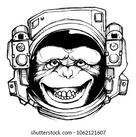 Space Monkey Vector File