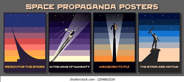 Space Monuments Set of Posters