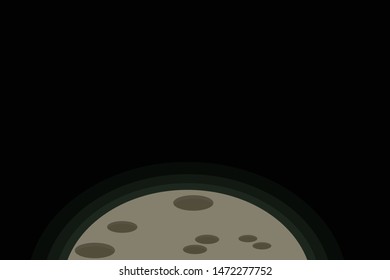 The space and moon background for design