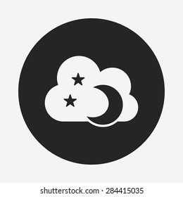 Space moon icon