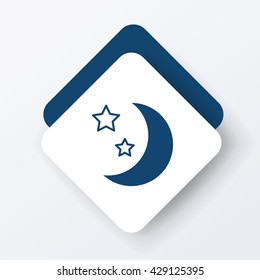 Space moon icon