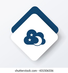 Space moon icon