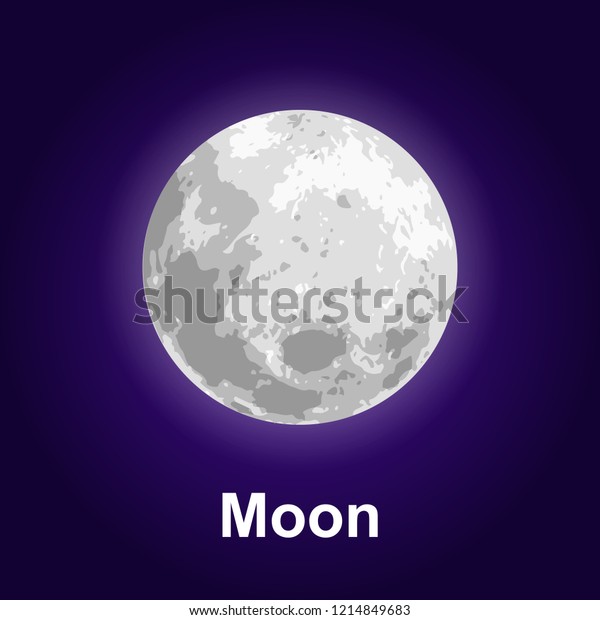 Space moon icon. Isometric of space moon vector\
icon for web design