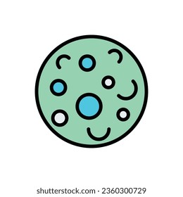 Space Moon Icon Vector illustration