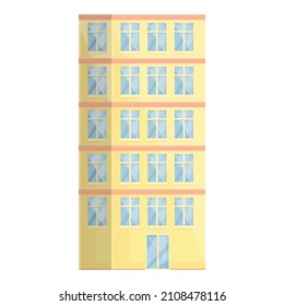 Space multistory icon cartoon vector. Office building. Residential house