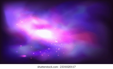 Space nebula galaxy and star dust milky way vector illustration background
