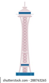 Space Needle Building Vector