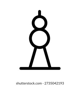 Space Needle Icon Vector Symbol Design Illustration