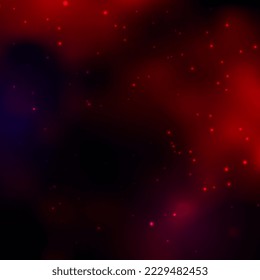 Space night background with realistic nebula and shining stars. Colorful space with stardust. Colorful galaxy. Infinite universe and starry night. Vector illustration.