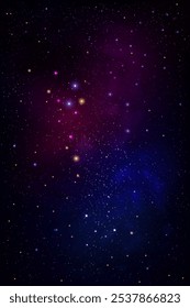 Space Night Sky and Star Background,Starry Galaxy Universe in Purple,Pink,Blue Sky Galaxy,Cloud with Nebula and Sparkle Stars field,Beautiful fantasy starlight on milky way,cosmic and stardust