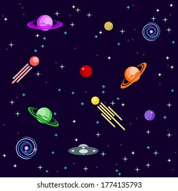 Obstáculos espaciales en el cielo nocturno