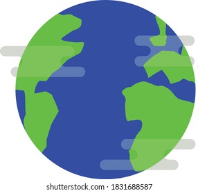 Space Object Flat Design Illustration