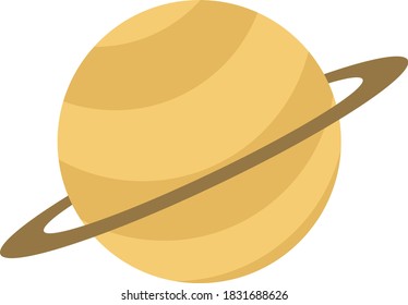 Space Object Flat Design Illustration