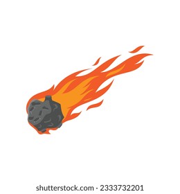 Space Object Illustration Isolated In White Background. Galaxy and Space Object Icon Design in Flat Style.