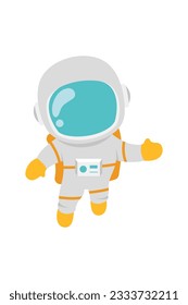 Space Object Illustration Isolated In White Background. Galaxy and Space Object Icon Design in Flat Style.