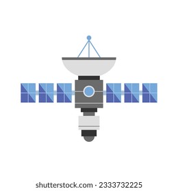 Space Object Illustration Isolated In White Background. Galaxy and Space Object Icon Design in Flat Style.