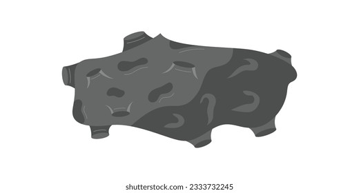 Space Object Illustration Isolated In White Background. Galaxy and Space Object Icon Design in Flat Style.