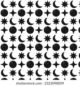 space object patterns. moon, stars, planets. can be used as background, wallpaper, and decoration