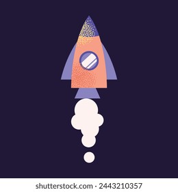 Space objects, astronaut, stars, telescope, rocket, planets. Space, fantasy planets. Cosmos, galexy objects, astronaut, stars.  Vector illustration isolated on background