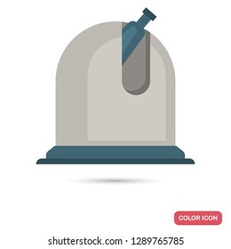Space observatory color flat icon for web and mobile design