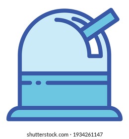 Icono de observatorio espacial. Icono de vector observatorio de espacio de esquema para diseño web aislado en fondo blanco