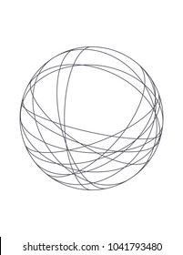 Space Orbits Minimalist Art