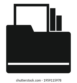 Space organization folder icon. Simple illustration of Space organization folder vector icon for web design isolated on white background