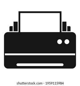 Space organization printer icon. Simple illustration of Space organization printer vector icon for web design isolated on white background