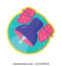 space outer satellite sticker icon