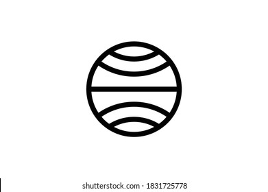 Space Outline Icon - Planet