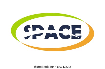 space and oval