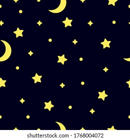 Space pattern stars . Vector illustration