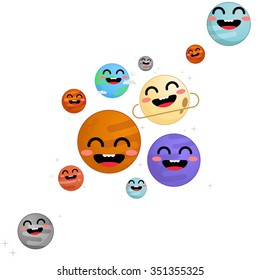 Space pattern vector illustration