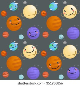 Space pattern vector illustration