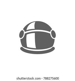 Space pilot helmet icon vector