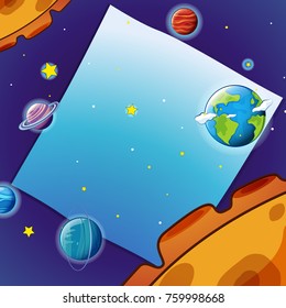 Space planet background