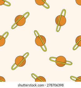 Space planet , cartoon seamless pattern background