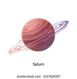 Space planet composition with isolated image of solar system planet with text on blank background vector illustration