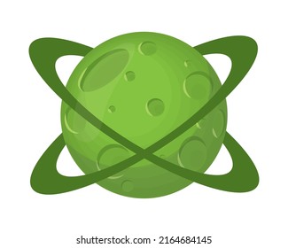space planet cosmos icon isolated