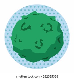 Space planet flat icon elements background,eps10