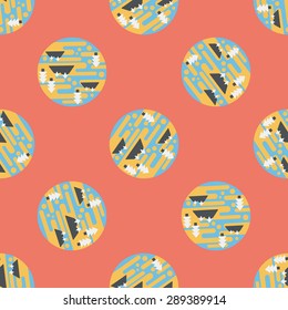 Space planet flat icon,eps10 seamless pattern background