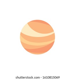 space planet flat style icon vector illustration design