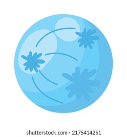 space planet galaxy icon isolated