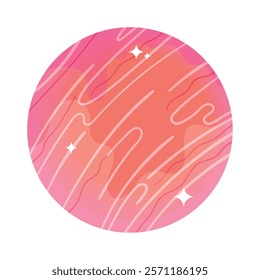 space planet galaxy isolated design