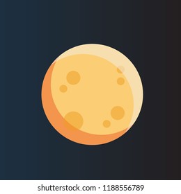 space planet or globe icon, vector