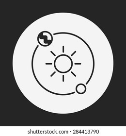 Space planet icon